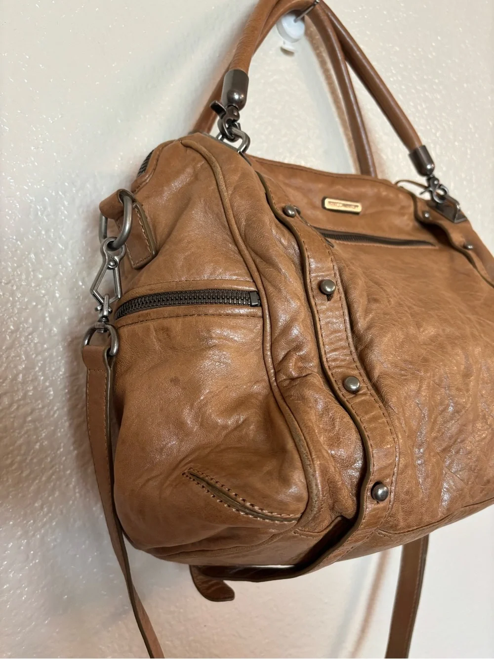 REBECCA MINKOFF Cupid Satchel Leather bag
